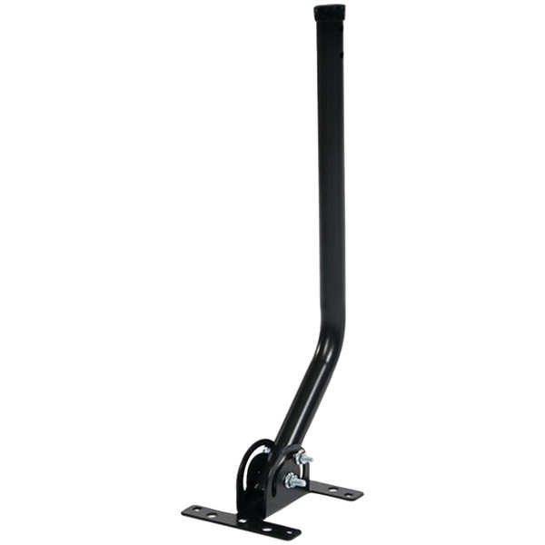 Antennas Direct CJMOUNT ClearStream 20-In. TV Antenna Mast with Pivoting Base and Hardware - All-Weather Easy-Install Steel Pole and Base (Black)