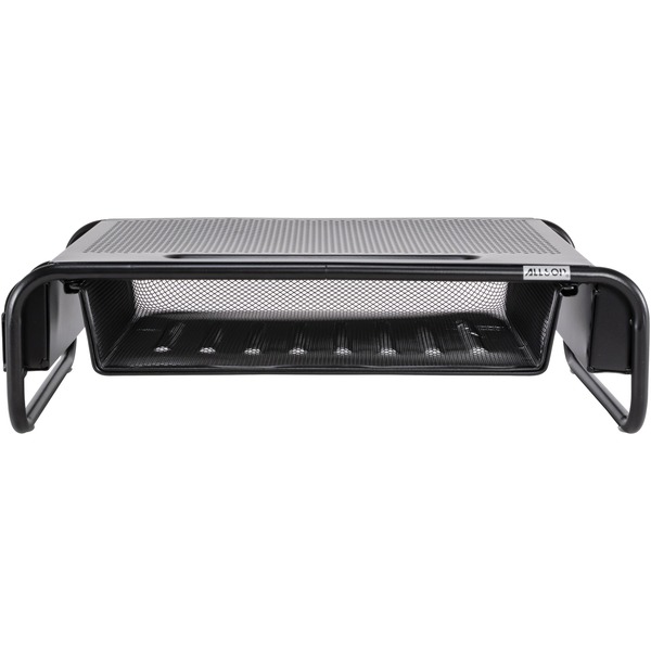 Allsop 32166 Metal Art Organizer 5 Monitor/Laptop/Printer Stand with Built-In Sliding Drawer
