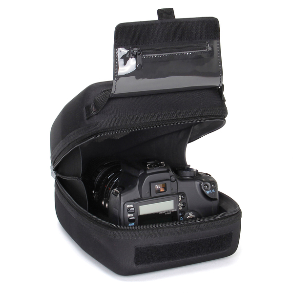 USA Gear GRHLHSZ100BKWS Quick-Access DSLR Hard-Shell Camera/Zoom Lens Case, Black