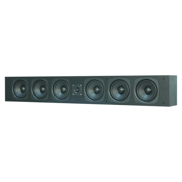 BIC America OWLCR35B RtR Elite OWCLR35 4.5-In. 100-Watt On-Wall Center or LR Speaker with 2 Polypropylene Woofers, 3/4-in. Tweeter, 4 Bass Radiators
