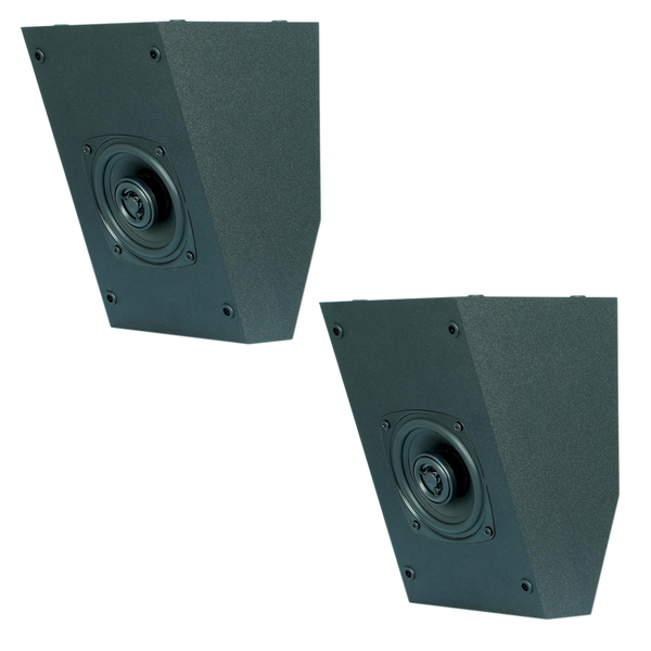 BIC America S2040 RtR Elite S2040 4.5-In. 100-Watt Dual-Angle On-Wall Surround Speakers, Dolby Atmos Compatible, Horizontal or Vertical Mounting