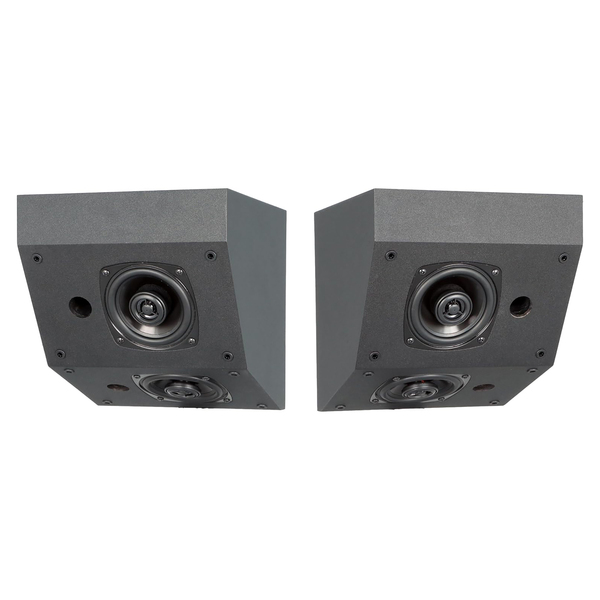 BIC America S3070 RtR Elite S3070 4.5-In. 100-Watt Dual-Angle On-Wall Surround Speakers, Dolby Atmos Compatible, Horizontal or Vertical Mounting