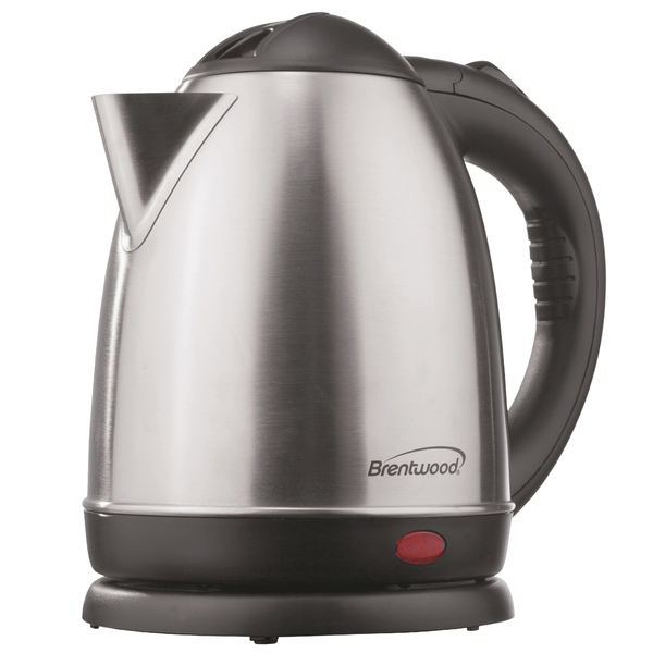 Brentwood KT-1780 1.58-Qt. 1,200-Watt Stainless Steel Cordless Electric Kettle