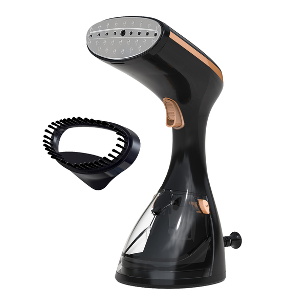 Brentwood MPI-42BK Corded 1,200-Watt Portable Handheld Steamer for Clothes with Stainless Steel Soleplate, Auto Shutoff, Anti Drip, Fabric Brush