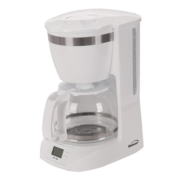 Brentwood TS-219W 10-Cup Digital Coffee Maker (White)