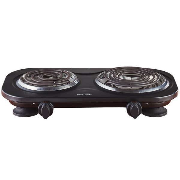 Brentwood TS-361BK 1,500-Watt Double Electric Burner (Black)