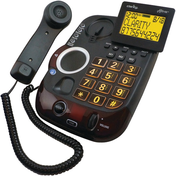 Clarity 54505.001 1-Corded Handset AltoPlus 53-dB Amplified Phone System for Landline, Large Display, Big Buttons, Extra-Loud Ringer