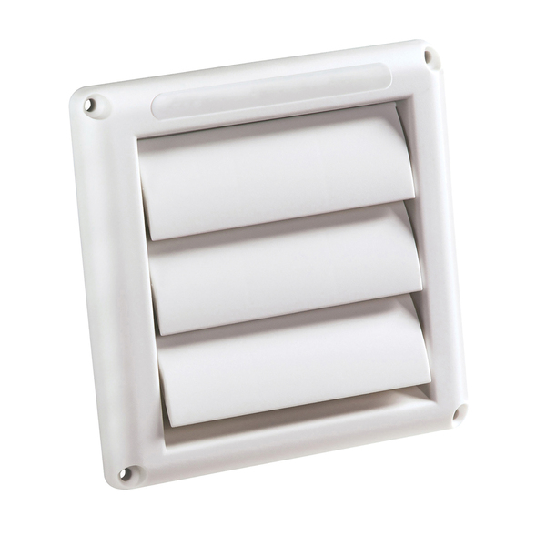 Deflecto HS4W/18 Supurr-Vent Louvered Dryer Vent Hood (White)