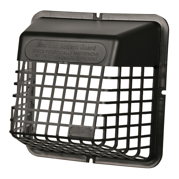 Deflecto UBGBBLK Universal Bird Guard for 4-In. Clothes Dryer Vent or 3-In. Bathroom Exhaust Vent (Black)