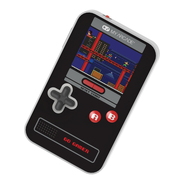 My Arcade DGUN-3909 Go Gamer Classic 300-in-1 Handheld Game System (Black/Red/Gray)