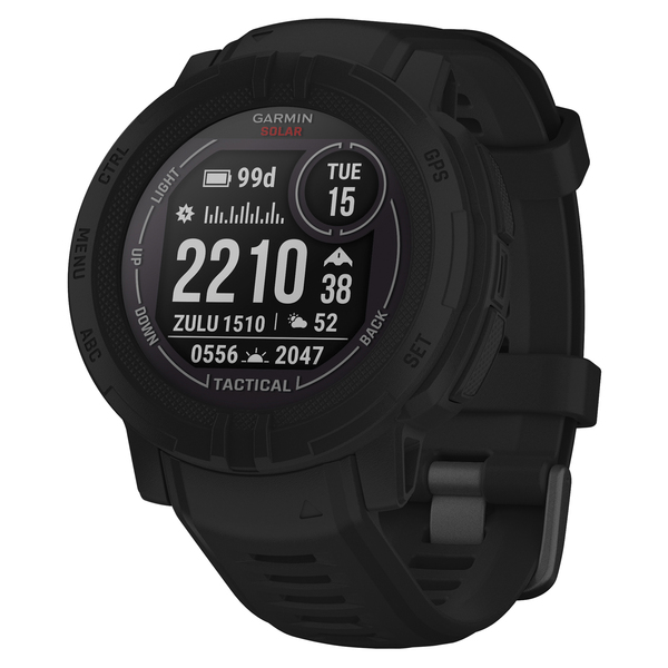 Garmin 010-02627-13 Instinct 2 Solar Tactical Edition GPS Smartwatch with 45-mm Case, Bluetooth, Military Grade Protection, Stealth Mode
