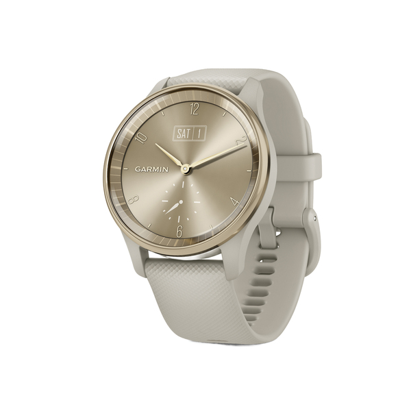 Garmin 010-02665-02 vivomove Trend Hybrid Smartwatch with 40.4-mm Case, Bluetooth, Hidden Touch Screen, Health/Fitness, Sports Apps