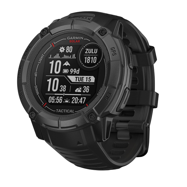 Garmin 010-02805-13 Instinct 2X Solar Tactical Edition GPS Smartwatch with 50-mm Case, Bluetooth, Military Grade Protection
