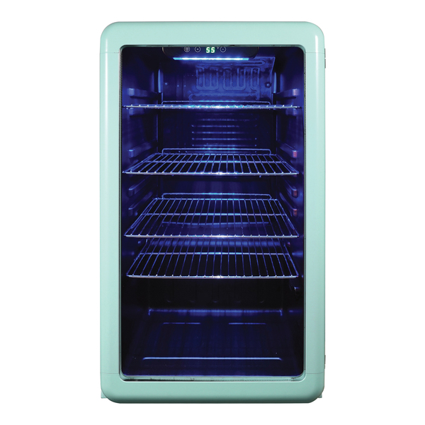 Magic Chef MCB34CHM 3.4-Cu. Ft. Retro Beverage Cooler (Green)