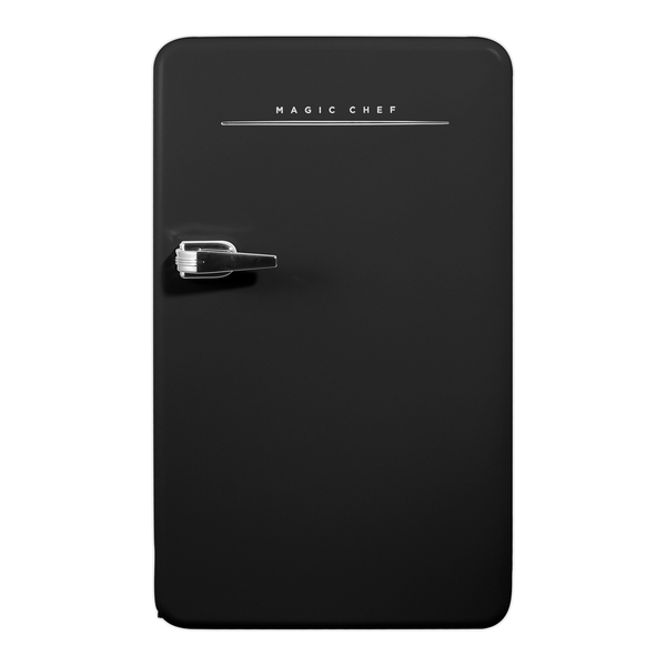 Magic Chef MCR32CHB 3.2-Cu. Ft. ENERGY-STAR Certified Retro Mini Fridge with Manual Defrost (Black)