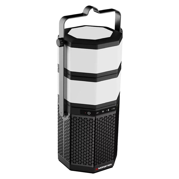 Monster MNLUNA 20-Watt LUNA Portable Rechargeable Bluetooth Speaker with Detachable Lights, 360deg Sound, IPX5 Water-Resistant