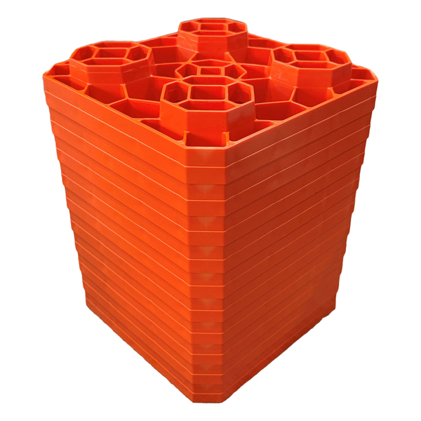 MAXSA Innovations 39345 RV Leveling Pad, 10-Piece Set, Orange