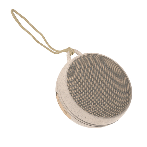 Maxell 197309 3-Watt ECO Portable Bluetooth Rechargeable Speaker with Natural Wood Casing, Aux In, IPX7 Waterproof