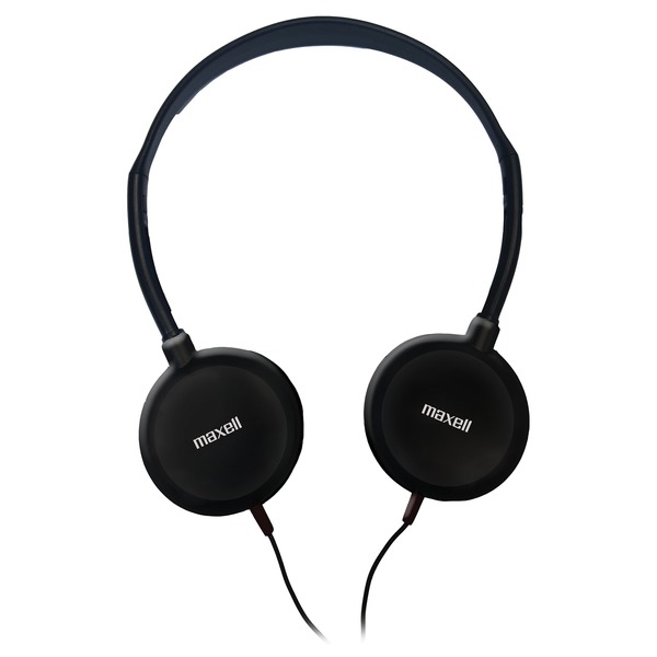 Maxell 190318 Wired On-Ear Lightweight Headphones with 3.5-mm Connector and Swivel Earcups with Lay-Flat Design, HP-200