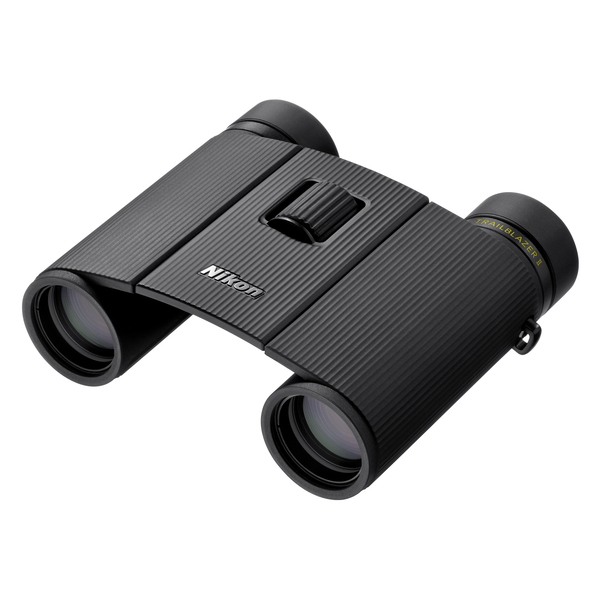 Nikon 16853 TRAILBLAZER II Compact Waterproof 10x25 Binoculars with Neck Strap, Case, and Caps for Paddlesports, Boating, Lake, Beach, Rain, Sleet