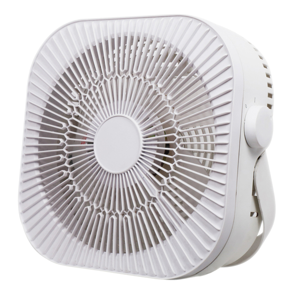 Optimus F-1023 12-In. 2-Speed 40-Watt Box Fan, White, F-1023