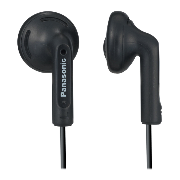 Panasonic RP-HV096-K Wired On-Ear Earphones with 3.5-mm Connector, Powerful Bass, HV096