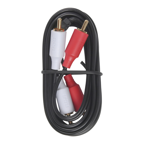 RCA AH19RV Color-Coded Stereo Audio Cable with RCA-Type Connectors (6 Ft.)