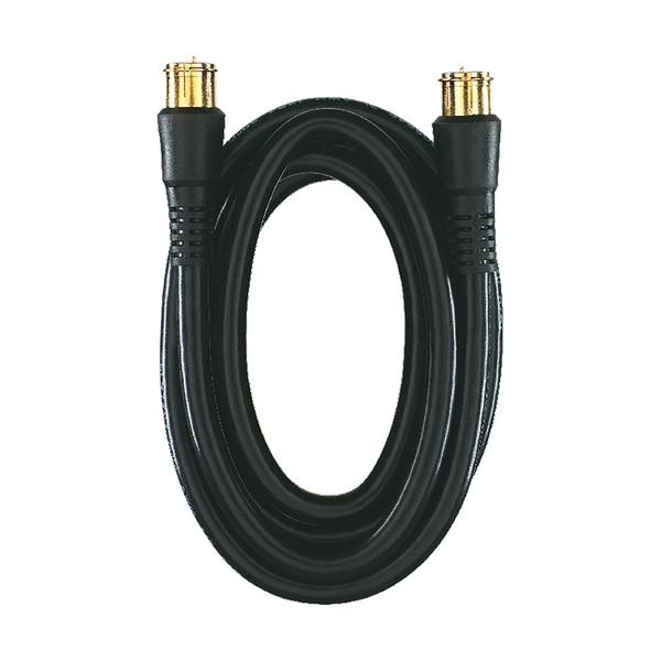 RCA VH606R RG6 Coaxial Cable with F-Connectors (6 Ft.; Black)