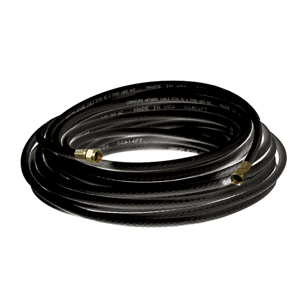 RCA VHB655R RG6 Coaxial Cable with F-Connectors (50 Ft.; Black)