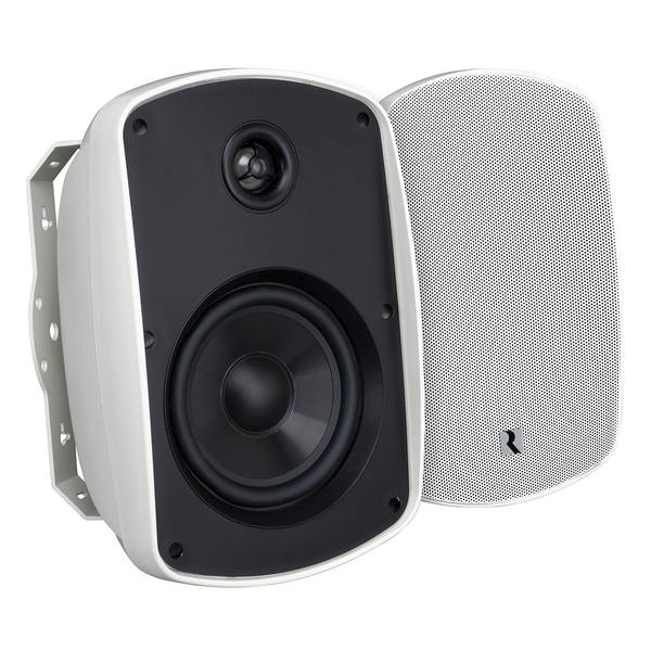 Russound 5B65mk2-W 6.5-In. 150-Watt Acclaim 5 Series OutBack MK2 2-Way Outdoor Speaker Pair with IMPP Cone Woofer and Teteron Tweeter, 8 Ohms (White)