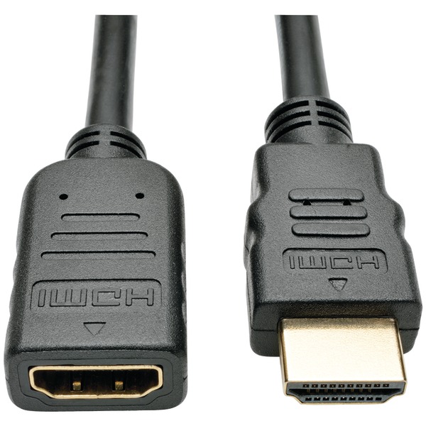 Tripp Lite by Eaton P569-006-MF 4K at 30 Hz HDMI Male/Female High-Speed Extension Cable with Ethernet, 6 Ft., Black, P569-006-MF
