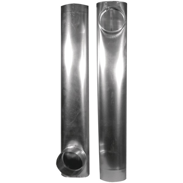 Deflecto DAF2 Skinny Duct Telescoping 27-In. to 48-In. Aluminum Dryer Vent