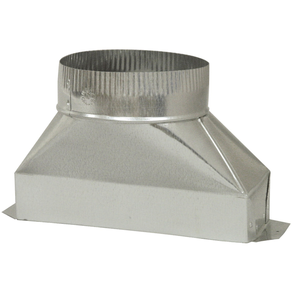 Deflecto DGT36 Galvanized Rectangular to Round Transition (6 In.)