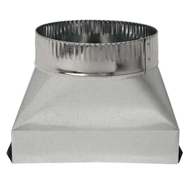 Deflecto DGT37 Galvanized Rectangular to Round Transition (7 In.)