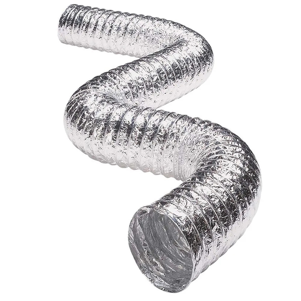 Deflecto F0405B/4 Supurr-Flex 5-Ply 4-In.-Diameter Aluminum Flexible Dryer Vent Transition Duct, UL Listed (5 Ft.)
