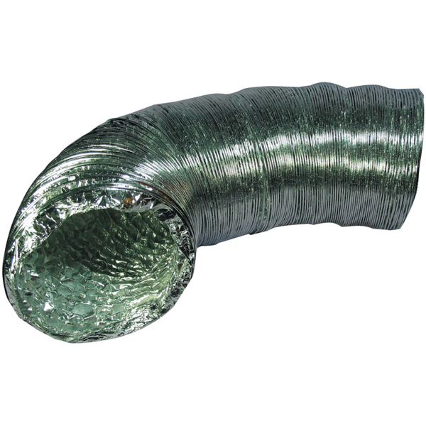 Deflecto F0408B Supurr-Flex 5-Ply 4-In.-Diameter Aluminum Flexible Dryer Vent Transition Duct, UL Listed (8 Ft.)