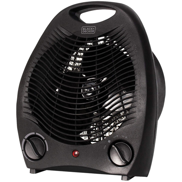 BLACK+DECKER BHD101B 1,500-Watt-Max Personal Desktop Heater with Fan Setting (Black)