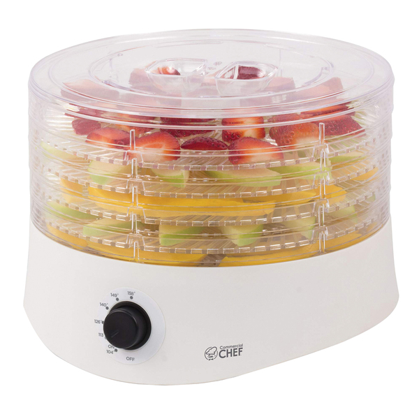 Commercial Chef CCD100W6 CCD100W6 280-Watt 5-Tray Food Dehydrator
